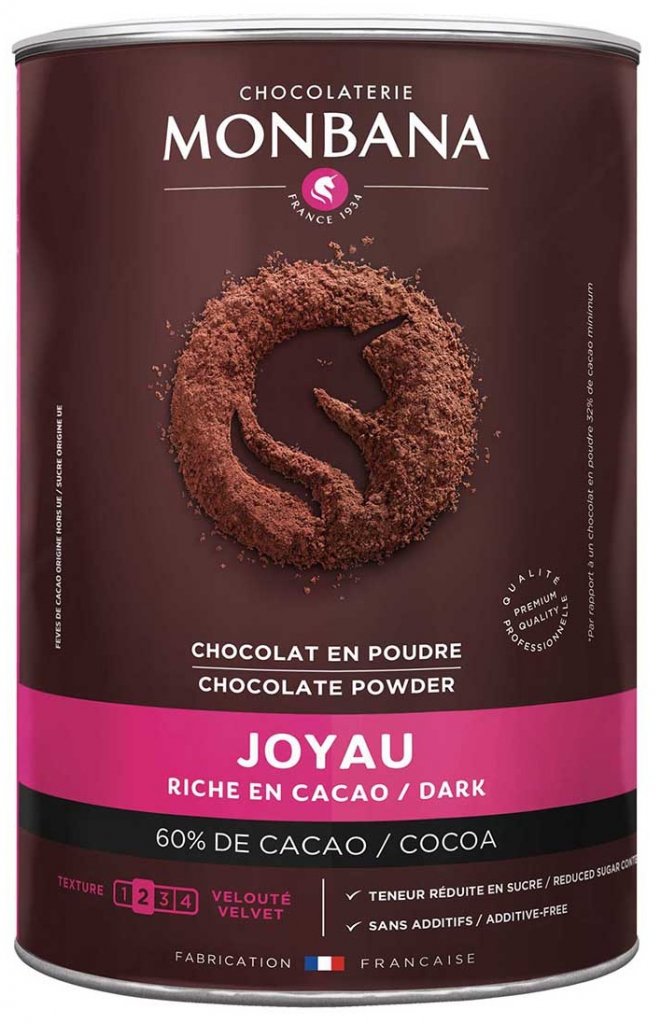 MONBANA horká čokoláda Joyau 60%  800 g