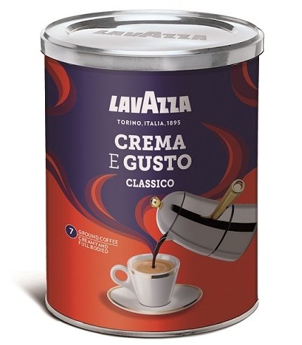 Lavazza Crema e Gusto plechovka 250 g mletá káva