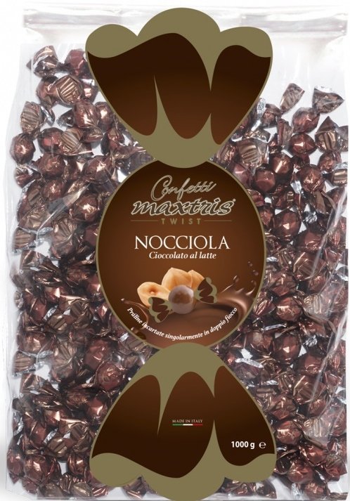 Maxtris Nocciola čokoládové pralinky s lískovým oříškem 1 kg