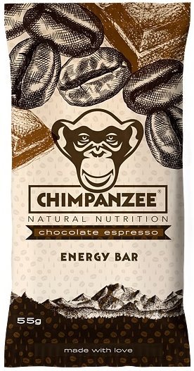 Chimpanzee Energy Bar čokoláda a espresso 55 g