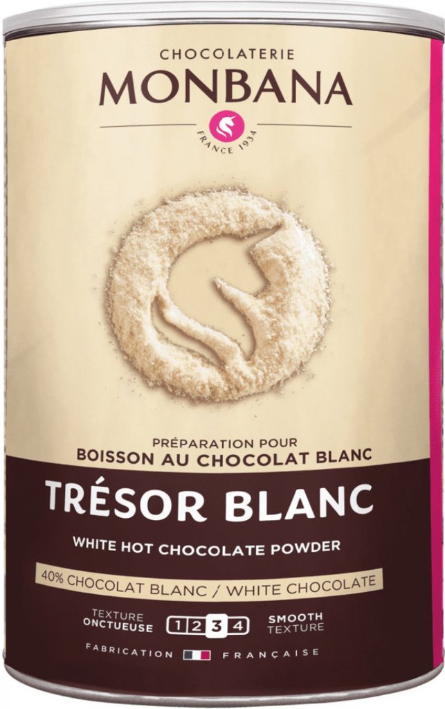 Monbana horká čokoláda bílá Trésor Blanc 500 g